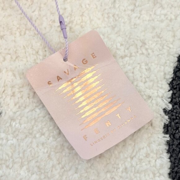 NWT Savage x Fenty Womens Large Fluff It Up Slip Fuzzy Sweater Nightie Dress - Picture 9 of 12